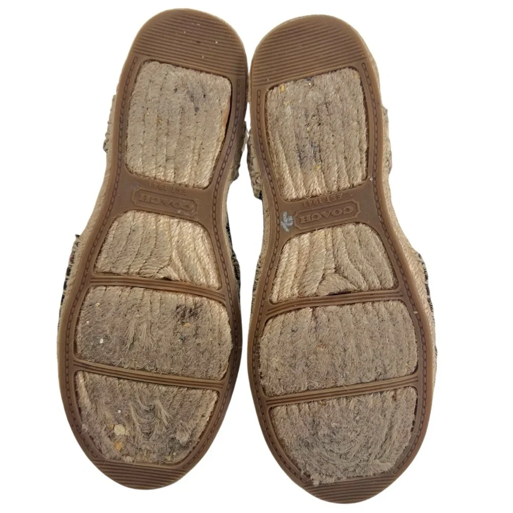 Coach Rayanne Espadrille Sling Flat Brown/Tan